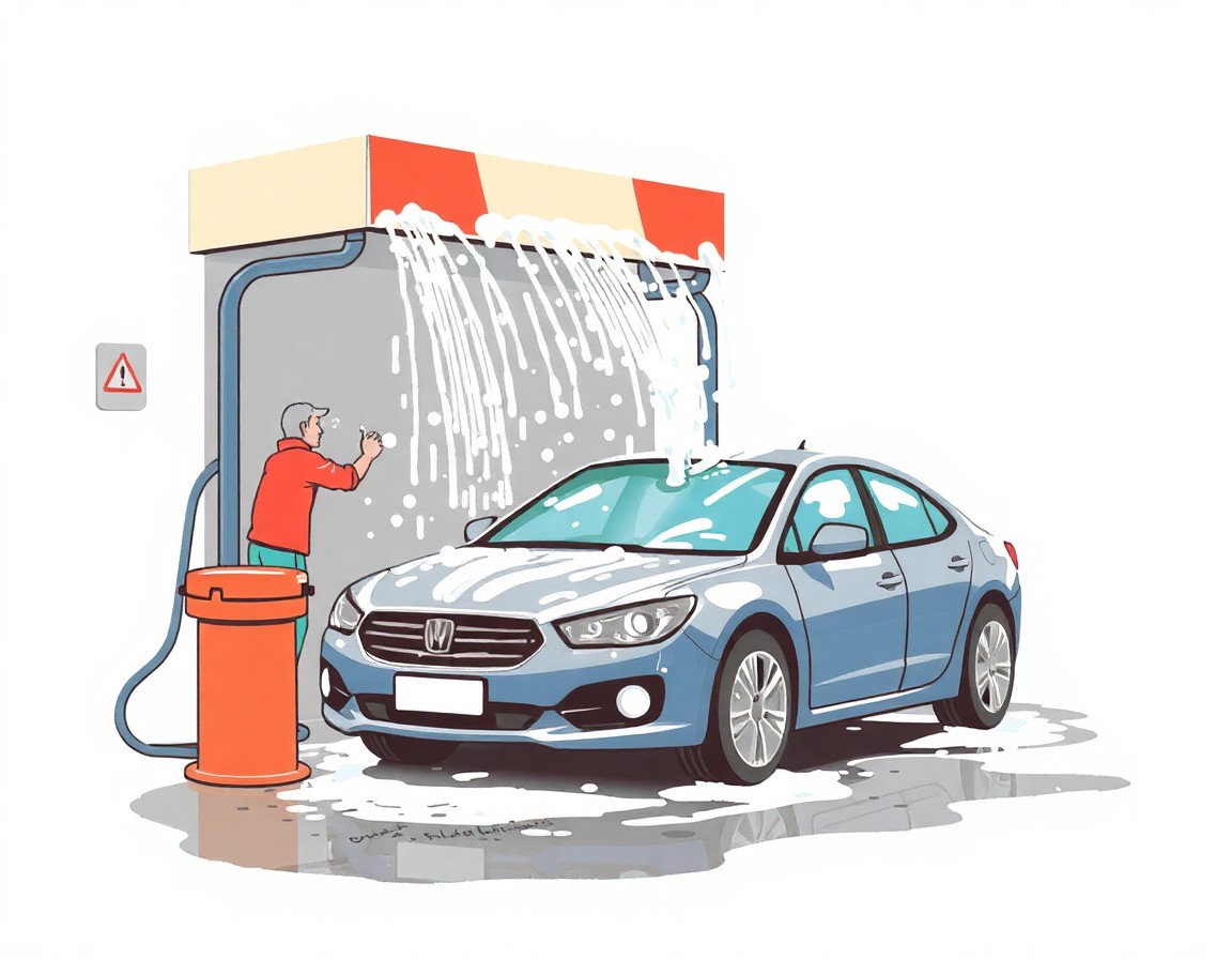 cuci kereta di gua musang