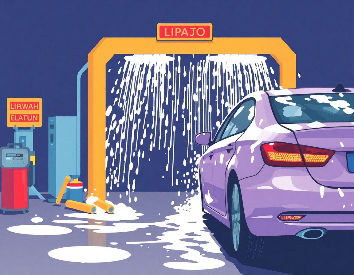 cuci kereta di peringat